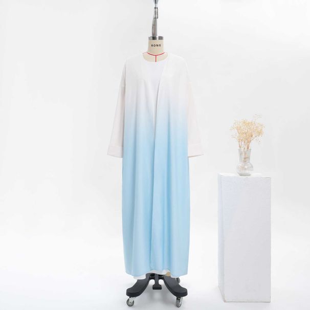 Lähis-Ida rõivad Abaya gradientvärvi moslemi rüü naiste pikk seelik_voghion.com