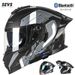 Modułowy kask motocyklowy z certyfikatem 3C, Bluetooth i 8-kanałowym interkomem – składany kask integralny dla mężczyzn, podwójny wizjer i opcje wielokolorowe (S-3XL)_voghion.com