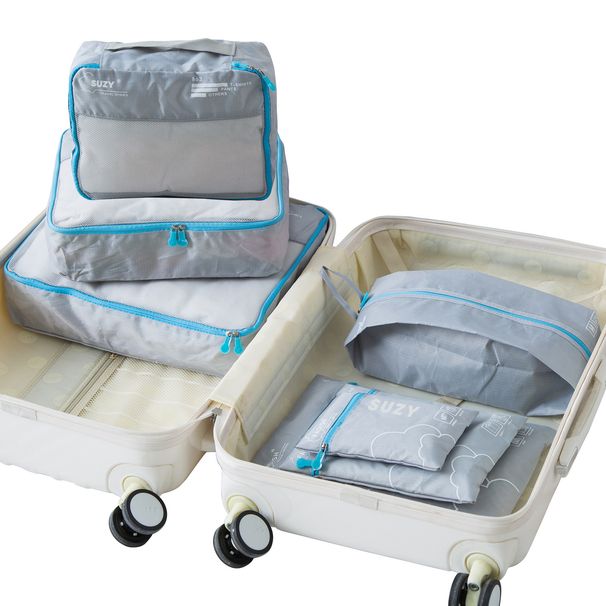 Valigia portaoggetti da viaggio selezionata, organizer minimalista, divisori per biancheria intima_voghion.com