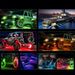 1SET Automotive RGB-Chassislichter, Bluetooth-Regenbogen-Offroad-Chassis-Atmosphärenlichter, Musik-LED-Rhythmuslichter_voghion.com