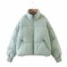 Women's loose thin warm bread suit short lazy wind Warm jacket jacket_voghion.com