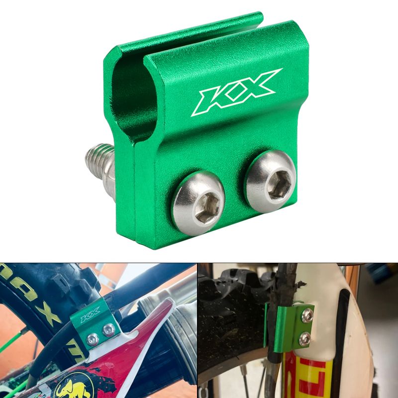 Per KAWASAKI KX450X KX250X Guida supporto tubo freno anteriore KX450 KX112 KX100 KX85 SR/F/X Accessori moto Tubi_voghion.com