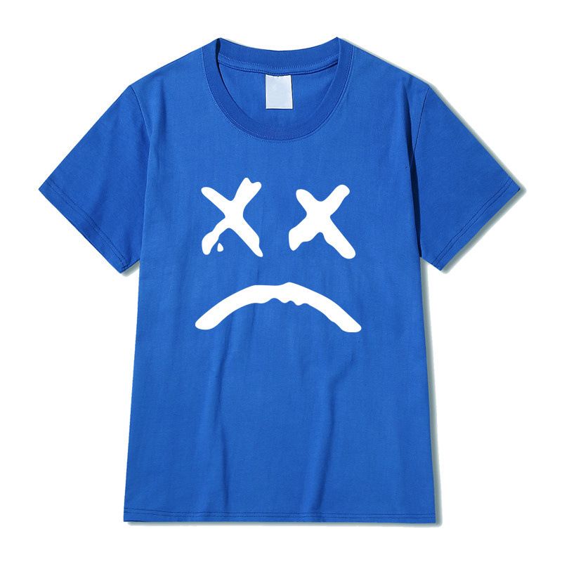 Printed men's short sleeve summer new couple's short sleeve T-shirt Casual Short Sleeve round neck cotton_voghion.com