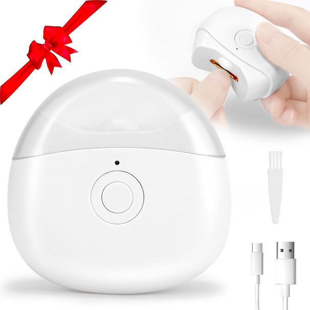 Nagelknipser mit LED-Licht – 2 Geschwindigkeiten mit Abfallaufbewahrung_voghion.com