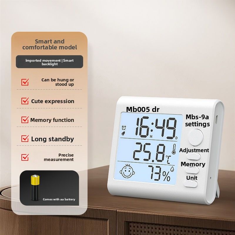 Dr. Eye Elektronisches Thmomet für Zuhause, Innen- und Babyzimmer, hochpräzise Digitalanzeige, trockene Luftfeuchtigkeit, Raumtemperatur_voghion.com