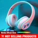 RGB Hs Headphones Blutooth Surround Sound Stereo Wireless Earphone USB With MicroPhone Colourful Light PC Laptop_voghion.com