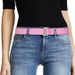 Women's Invisible Mesh Belt Flat Buckle Jeans Pants Dress Elastic Waistband_voghion.com