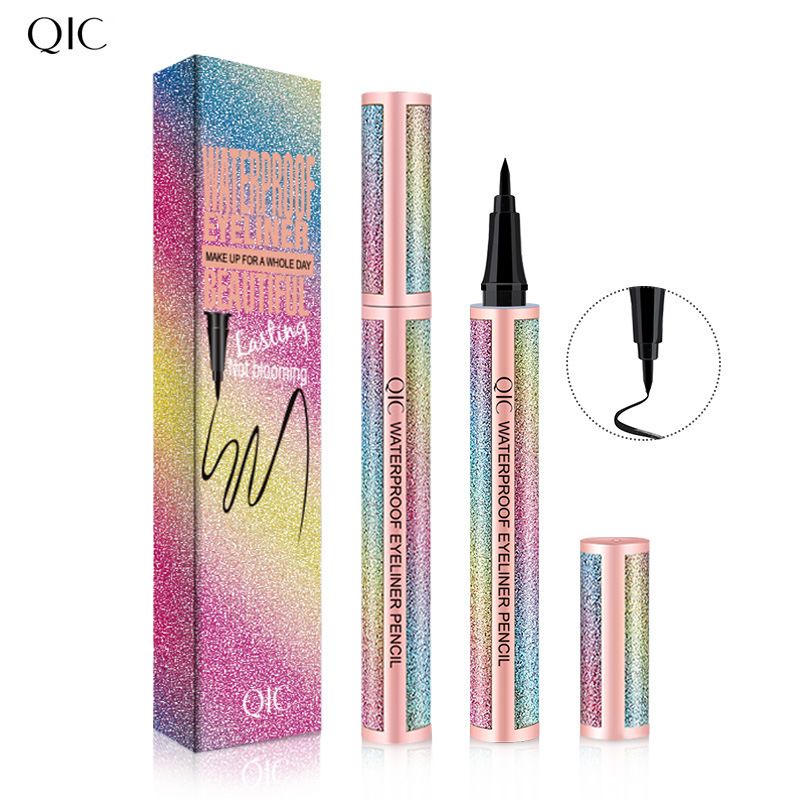 Delineador de ojos Starry Sky, resistente al agua y al sudor, maquillaje de larga duración sin manchas, lápiz delineador para principiantes_voghion.com