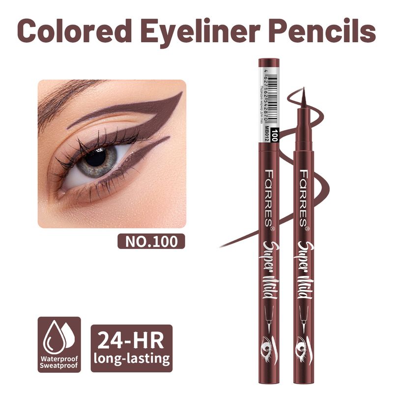 Eyeliner combiné ombre à paupières et eye-liner longue tenue, coloré, imperméable et résistant à la transpiration, ne tache pas facilement_voghion.com