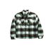 Herren-Hemdjacke aus kariertem Wollmischgewebe – Retro-Oversized-Tweedmantel mit Reverskragen (S-XL, Schwarz/Grau kariert)_voghion.com
