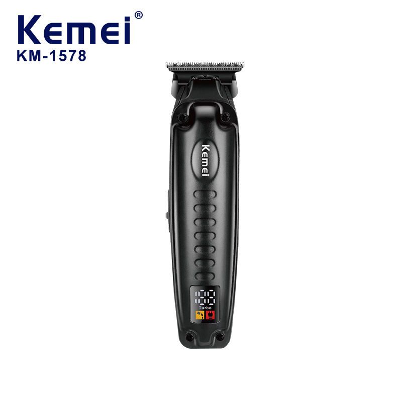 Kemei KM-1578 Tagliacapelli da uomo ricaricabile professionale con display digitale LCD, ricarica USB, tagliacapelli_voghion.com