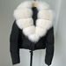 Women's Short Down Jacket With Oversized Fox Fur Collar - Winter Fashion Coat With White Duck Down, Detachable Fur, Loose Fit, Multiple Colors_voghion.com