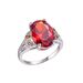 Fashion Men And Women New Jewelry Inlaid Orange Oval Zircon Ring_voghion.com