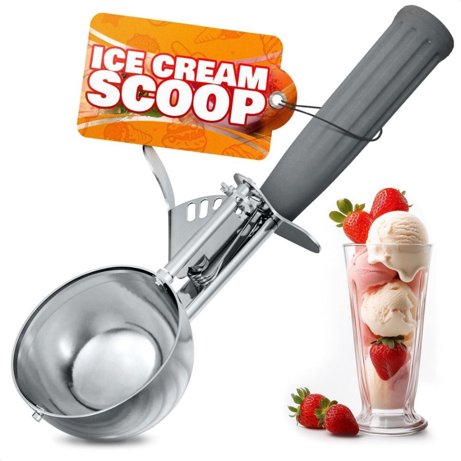 Desserts Tool 8 Trigger Release And Clea With Scoop For 4 Cream Easy Ice Cookies Steel Oz Stainless To Baking Durable Versatile_voghion.com