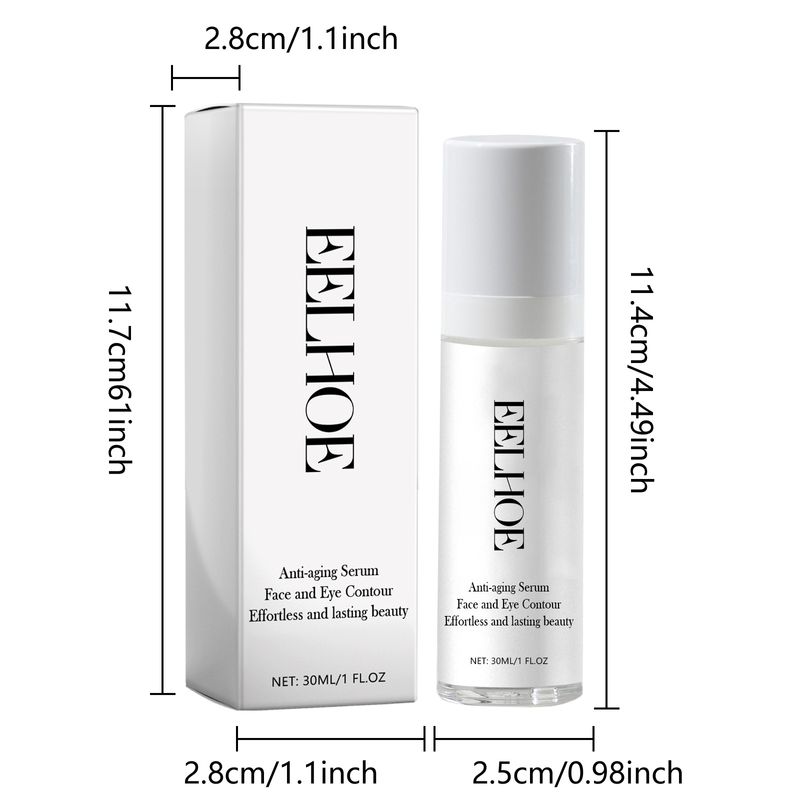 Siero antirughe EELHOE, attenua le rughe, idrata e solleva il viso, rassoda e illumina la pelle elastica_voghion.com