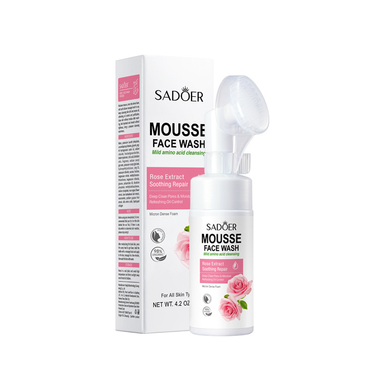 All English SADOER Mousse agli amminoacidi della rosa Detergente viso in schiuma detergente_voghion.com