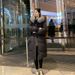 2023 Women's Down New Mid Length With Large Fur Collar, Thickened And Loose Winter Cotton Jacket_voghion.com