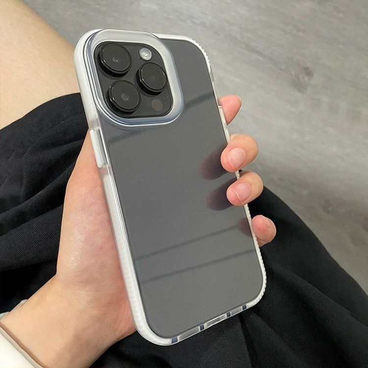 Custodia trasparente anti-ingiallimento per iPhone Promax 14 13 minimalista 12 silicone tutto incluso 15 anti-caduta_voghion.com