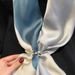 2023 New Korean Colored Scarf Women's Korean Edition Art Fashion Decoration Ins Style Scarf 90cm Large Square Scarf_voghion.com