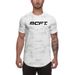 Muscle Meeste Slim Fit lühikeste varrukatega T-särk Sport Fitness Meeste Camo T-särk Ümarkaelusega kõikehõlmav treening elastne_voghion.com