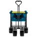 (Solo ritiro FedEx) Carrello pieghevole per campeggio all'aperto con maniglia regolabile (blu)_voghion.com