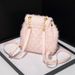 2025 Spring And Summer New Ladies Wool Bag, Chic Design Chain Backpack, Multifunctional Shoulder Bag Fashionable Versatile Leisure Daily Simple_voghion.com