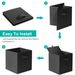 2 Sets Storage Bin Non-Woven Fabric Cube Organizer with Handle Foldable Cube Basket For Shelves Closet Living Room Bedroom Black_voghion.com