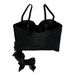 Women's Clothing Flower Tassel Design Outer Wear Fishbone Bra Slim Fit With Coasters Camisole_voghion.com