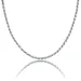Collana in argento sterling placcato oro bianco Twist 3mm 18 "22" catena di corda Hip Hop Rapper gioielli regali per uomini e donne_voghion.com