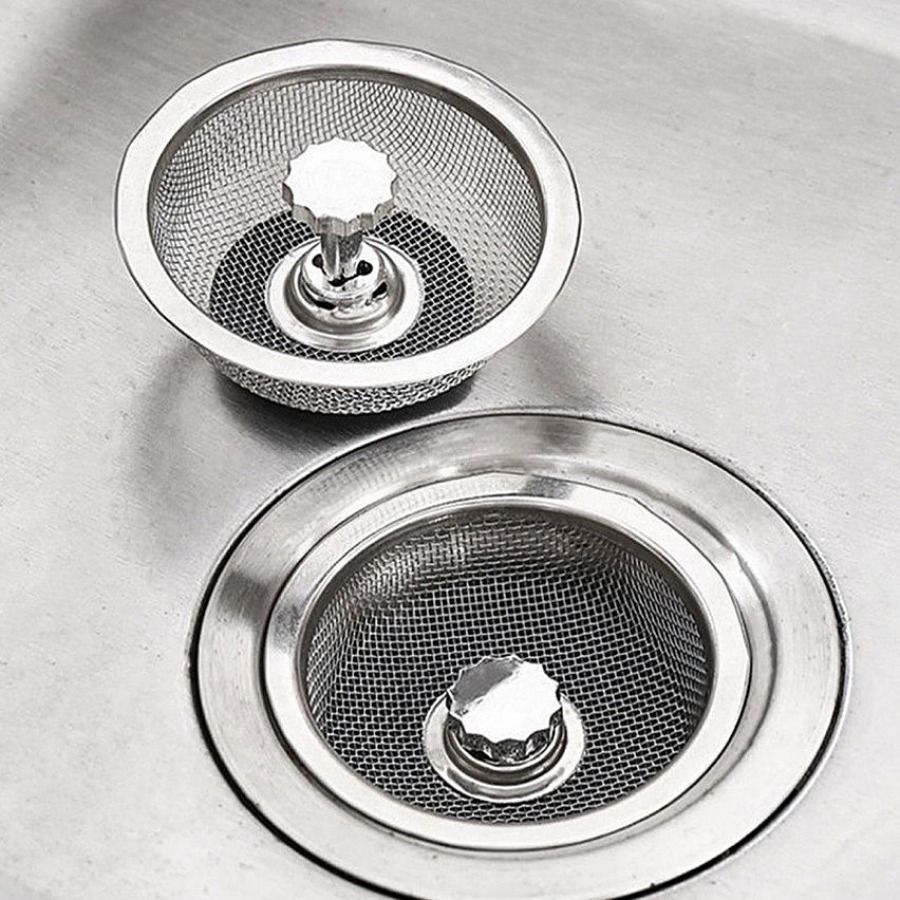 Filtro in acciaio; con filtro per lavello da cucina, tappo per acqua in acciaio inox; lavabo 1 pz._voghion.com