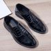 Heren casual leren schoenen zakelijke formele leren schoenen herenschoenen casual Britse trend Koreaanse stijl ademende heren bruidegom bruiloft schoenen_voghion.com