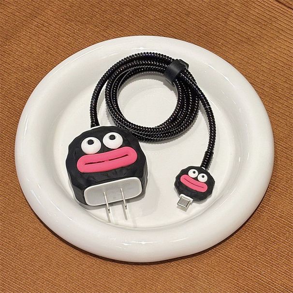 Quirky Big Mouth 16 Pro Max Charger Protective Case Compatible With 15 Data Cable Anti-Breakage 14 Heads_voghion.com