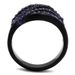 TK2551 - IP Black(Ion Plating) Stainless Steel Ring with Top Grade Crystal in Multi Color_voghion.com