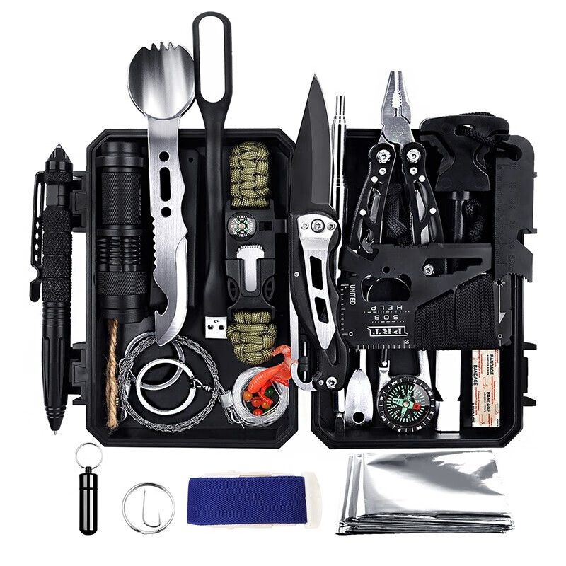 Survival Equipment SOS Tool Reserve Materials Outdoor Family Preparedness Emergency Pack Carrying Bag Multi functional Tac_voghion.com