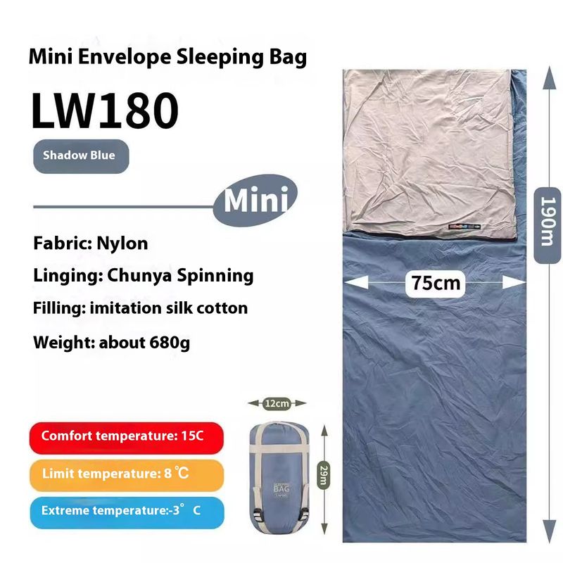 Outdoor Sleeping Bag Ultra-light Mini Thin Portable Hiking Camping Small Size Summer Lightweight Envelope For Adults_voghion.com