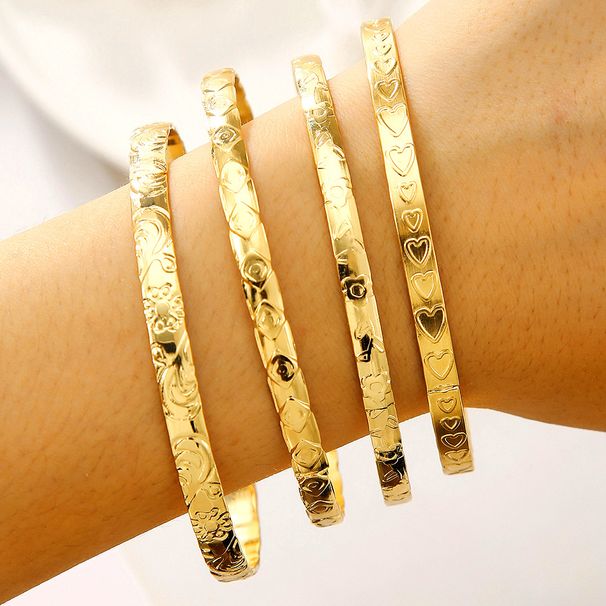 Corn NK Chain Personality Armbandset Creatieve Eenvoudige Meerlaagse Stapelbare Geometrische Armband 6-delige Set_voghion.com