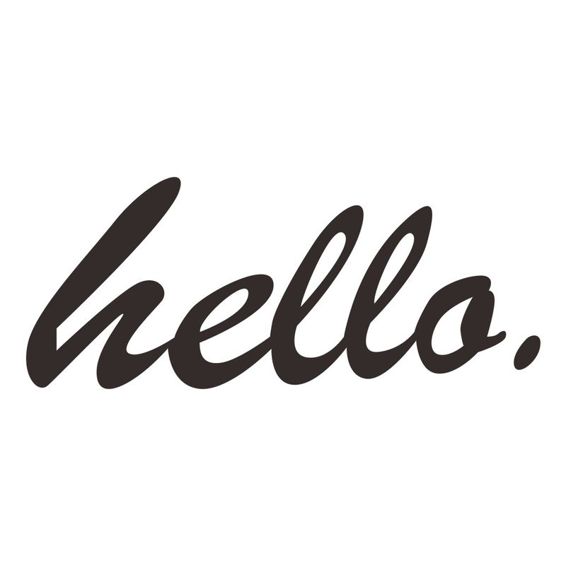 AF2668 Exquisite English Wall Hello Stickers Living Room Window Decoration_voghion.com