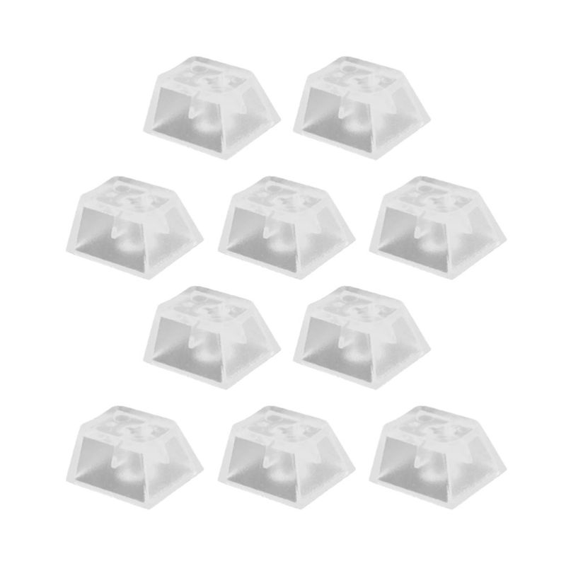 10 Pcs Transparent Keycap Clear Keycaps Uk Keyboard Accessories Blank_voghion.com