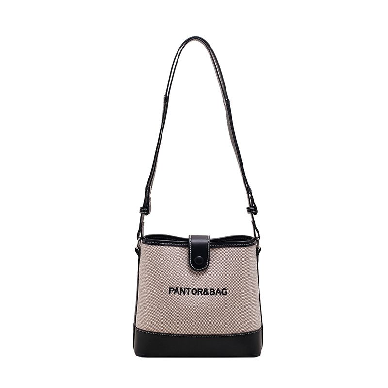 Sac populaire de cette année pour femmes, sacoche d'été à une épaule assortie avec tout, sac seau coréen en texture de toile, nouvelle collection 2023_voghion.com