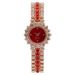 Women's Watch With Colorful Bracelet, Fashionable Diamond-Studded Quartz_voghion.com