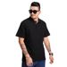 Herrenbekleidung Übergröße Kurzarm-T-Shirt mit Revers Herren Business Casual Vielseitiges T-Shirt für dicke Männer Übergröße Kurzarm-T-Shirt Herrenbekleidung_voghion.com