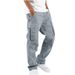 2023 Four Seasons Wearable New Men's Cargo Drawstring Multi-Pocket Casual Pants_voghion.com