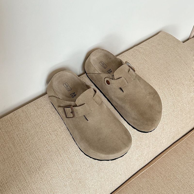 Unlabeled~~ Wanke Live Group Purchase Lazy One-Step Thick-Soled Birken Shoes For Women Height Increasing Comfortable_voghion.com