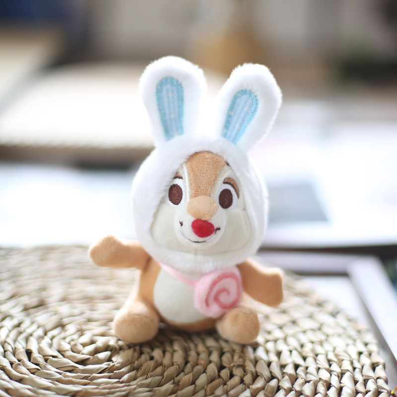 Plush Squirrel Adorable Toy Keychain Cute Bag Charm Soft Short Plush Doll_voghion.com