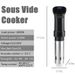 1800W IPX7 Waterproof Vacuum Sous Vide Cooker Immersion Circulator Accurate Cooking With LED Digital Display Slow Cooker Heater_voghion.com