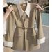 Damenbekleidung Das beliebte Gefühl ist einzigartig und sieht gut aus Temperament kleiner Duft Stil Khaki zweiteiliger Mantel Frühherbst_voghion.com