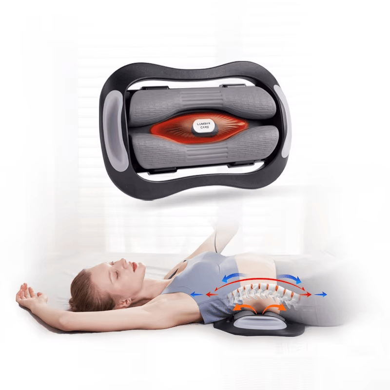 Wärmetherapie mit konstanter Temperatur, Mehrfrequenz-Vibrationsdehnung, einfache Bedienung, elektrisches Lendenwirbeltraktionsgerät_voghion.com
