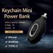 Nyckelrings Mini Powerbank bärbar powerbank mini powerbank för iPhone Android TYPE-C nödström Dropshipping_voghion.com