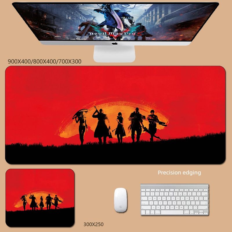 Verhetetlen minőségű Ghost Cry 5 egér, túlméretezett, a játékot körülvevő Virgil Dante Nelu billentyűzet, laptop, könyv, asztali matrac_voghion.com