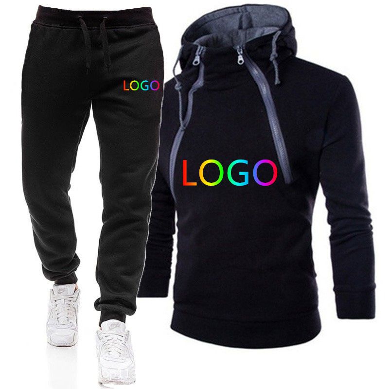 Lente Herfst Nieuw Vest met dubbele rits aan de voorkant Contrasterende kleur Kapmantel Heren- en damestrui Modemerkset_voghion.com